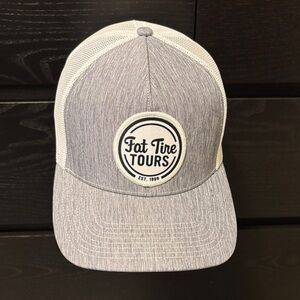 Fat Tire Tours Gray & White Mesh Snapback Hat by Outdoor Cap